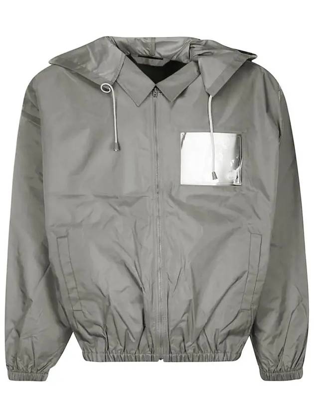 Face Logo Patch Hooded Jacket Carbon Grey - ACNE STUDIOS - BALAAN 2