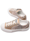 Vintage Check Mesh Leather Suede Low Top Sneakers Beige - BURBERRY - BALAAN 7