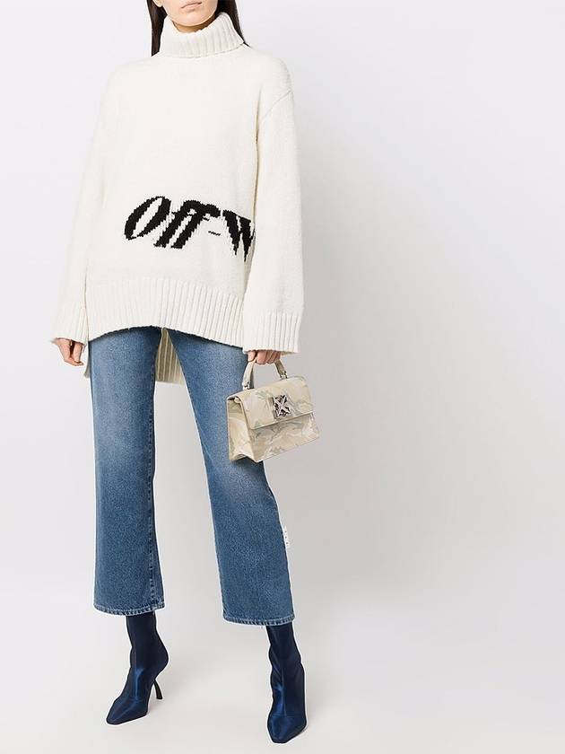 wool logo turtleneck white - OFF WHITE - BALAAN 9