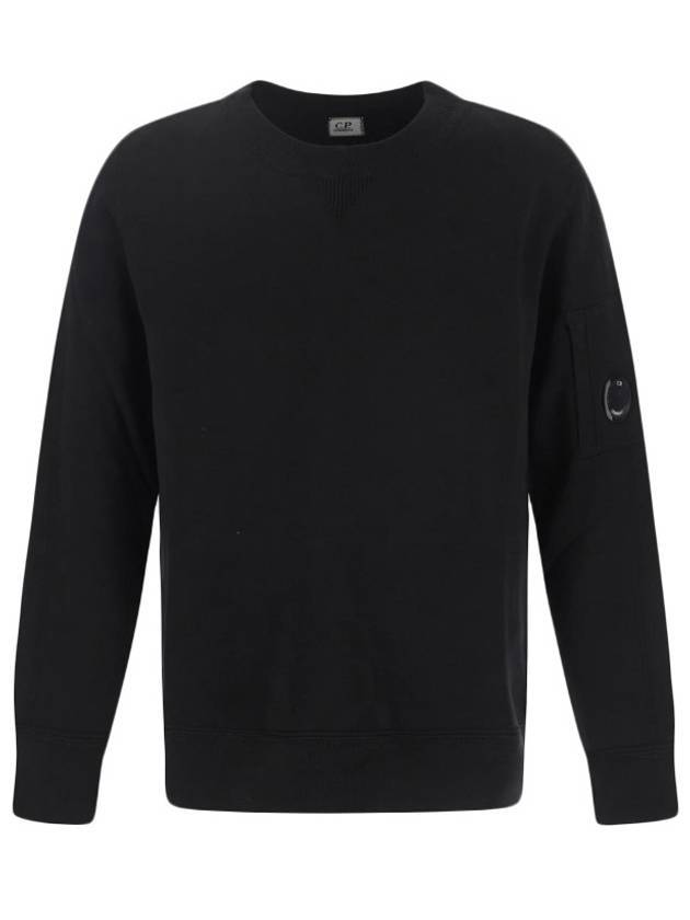 Lens Wappen Sweatshirt Black - CP COMPANY - BALAAN.