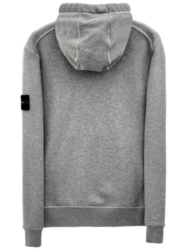 Wappen Patch Cotton Hoodie Grey - STONE ISLAND - BALAAN 3