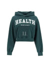 Health Ivy Crop Hoodie Top Forest Green - SPORTY & RICH - BALAAN 2