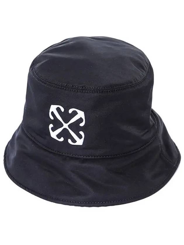 Arrow Embroidered Bucket Hat Black - OFF WHITE - BALAAN 2