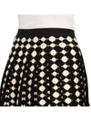 Viscose Jacquard Mini Pleated Skirt Black - TORY BURCH - BALAAN 11