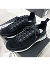 Mixed Fiber Suede Low Top Sneakers Black - CHANEL - BALAAN 3