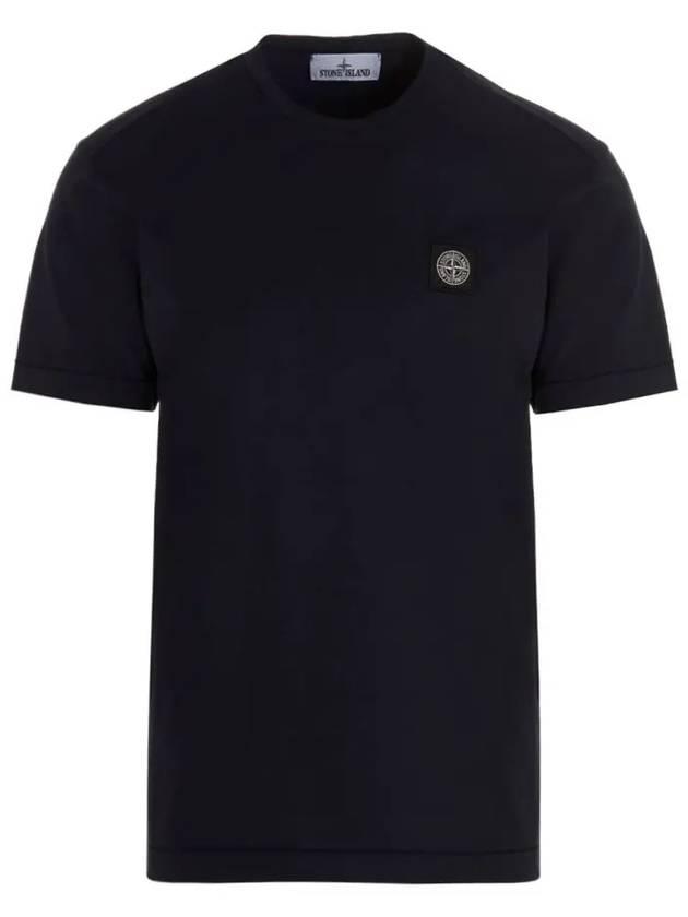 Wappen Logo Patch Short Sleeve T-Shirt Navy - STONE ISLAND - BALAAN 2