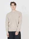 Soft Hazy Wool Round Knit Beige - CHANCE'S NOI - BALAAN 2