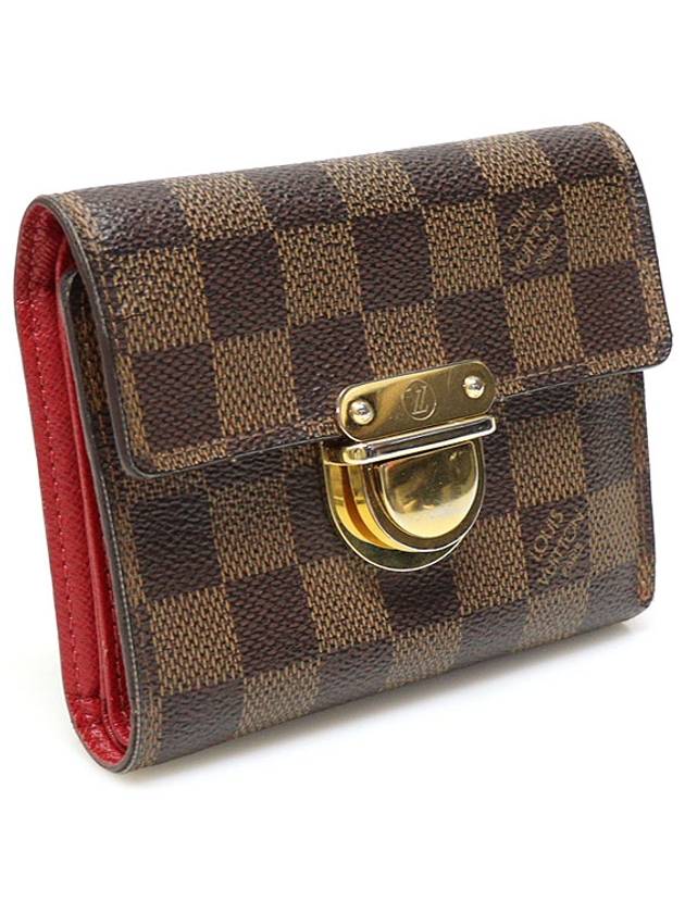 N60005 Damier Eben Canvas Koala Wallet Half - LOUIS VUITTON - BALAAN 3