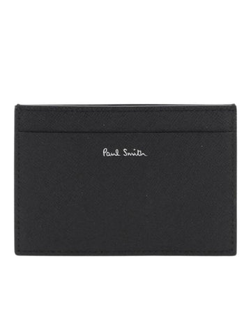 Men's Balloon Print Leather Card Wallet Black - PAUL SMITH - BALAAN 1