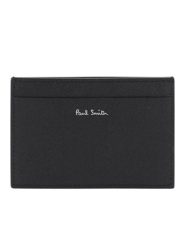 Men's Balloon Print Leather Card Wallet Black - PAUL SMITH - BALAAN 1