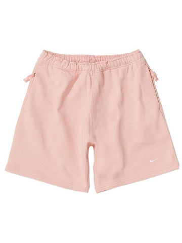 NRG Solo Swoosh Fleece Shorts Bleached Coral - NIKE - BALAAN 1