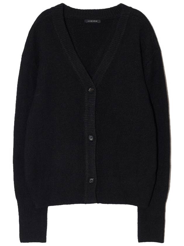 Two way wool knit wrap cardigan black - LESEIZIEME - BALAAN 2