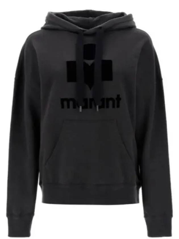 Mansel Logo Hoodie Faded Black - ISABEL MARANT - BALAAN 2