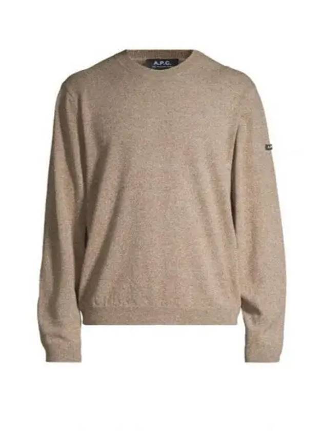 Laurent Merino Wool Knit Top Heather Chestnut Brown - A.P.C. - BALAAN 1