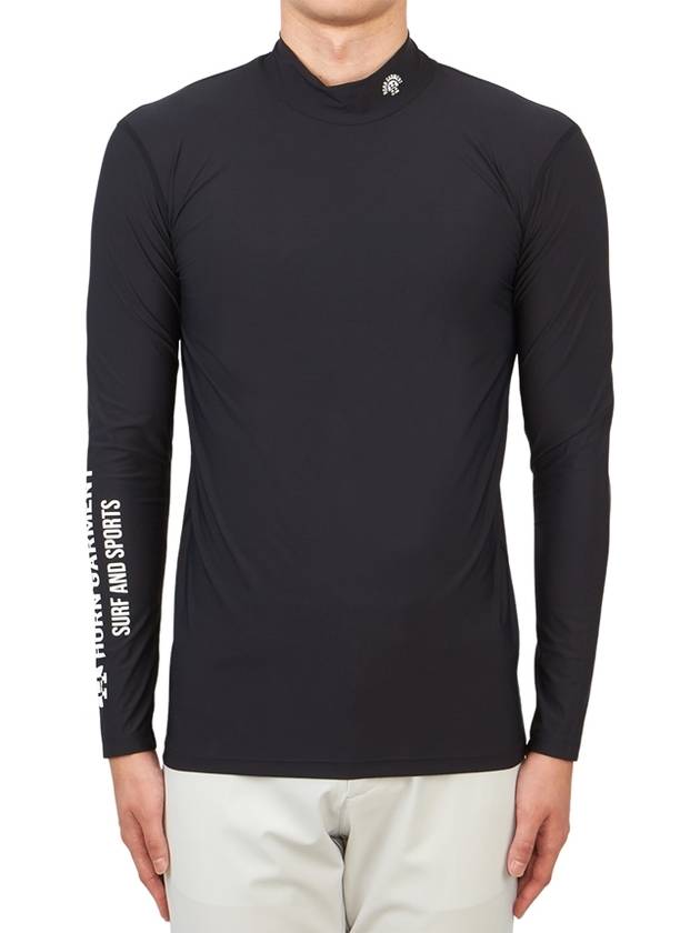 Men's SS Epoch Inner Long Sleeve T-Shirt Black - HORN GARMENT - BALAAN 2