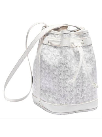 Petit Flo Bucket Bag White - GOYARD - BALAAN.