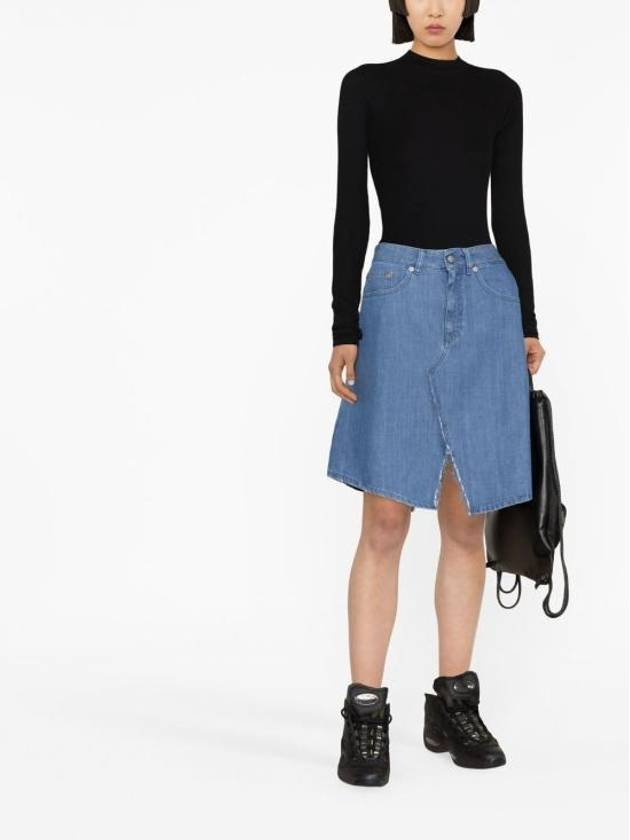 MM6 Skirt S52MA0187 S30845961 BLUE - MAISON MARGIELA - BALAAN 4