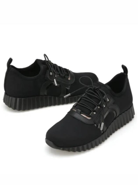 Rebekka Low-Top Sneakers Black - SALVATORE FERRAGAMO - BALAAN 2