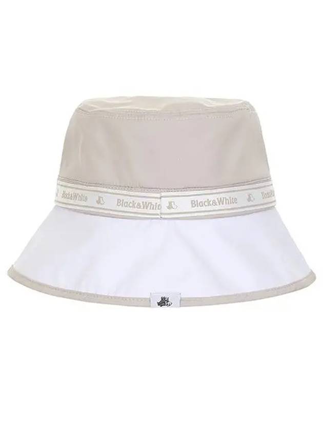 Women's Color Block Bucket Hat 8634LZSP_BEIGE - BLACK&WHITE - BALAAN 3