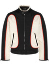 J-Blink Color Block Biker Jacket Black White - DIESEL - BALAAN 2