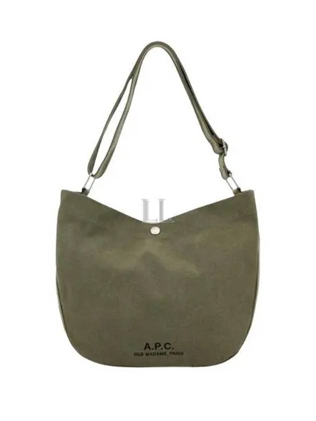 Logo Print Open Top Cross Bag Green - A.P.C. - BALAAN 2