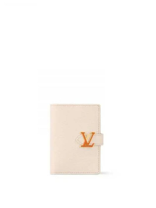 LV Vertical Compact Half Wallet Quartz White - LOUIS VUITTON - BALAAN 2