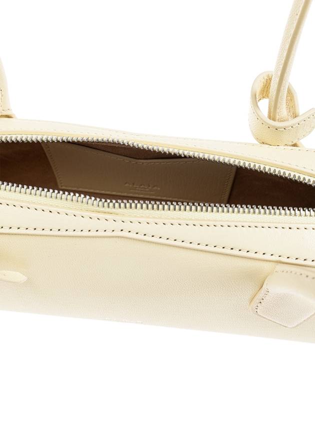 Le Tekel Small Leather Shoulder Bag Light Yellow - ALAIA - BALAAN 6