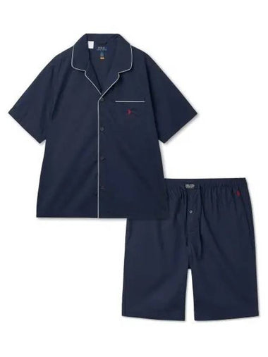 cotton pajama set navy - POLO RALPH LAUREN - BALAAN 1