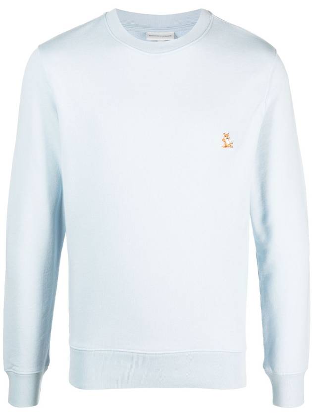 Chillax Patch Regular Sweatshirt Sky Blue - MAISON KITSUNE - BALAAN 2