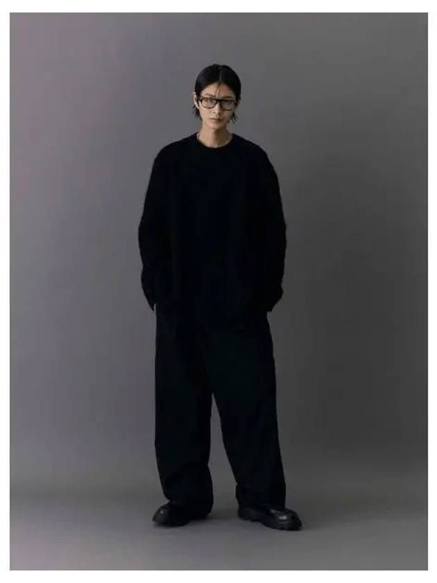 Core tissue mix pullover knit black domestic product GM0024072287128 - JUUN.J - BALAAN 1