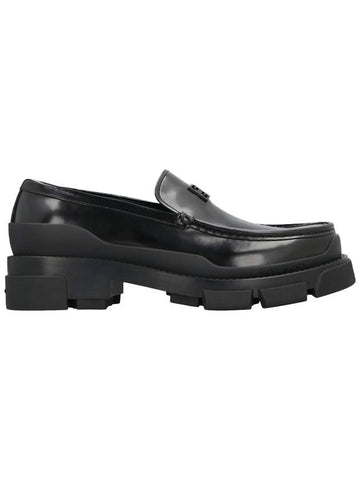 Terra Leather Loafers Black - GIVENCHY - BALAAN 1