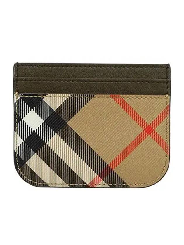 Check Card Wallet Beige - BURBERRY - BALAAN 2