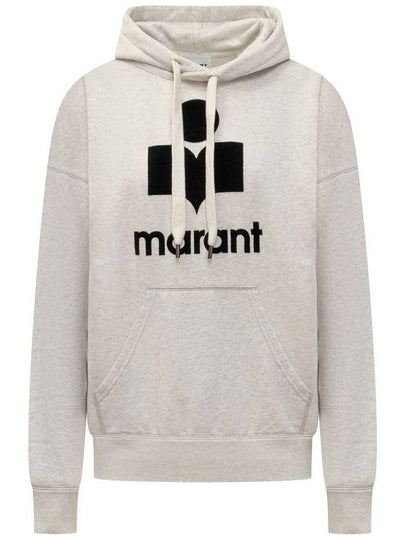 Mansel Logo Cotton Hoodie Ecru - ISABEL MARANT ETOILE - BALAAN 2