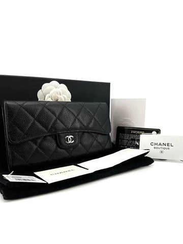 Classic caviar flap long wallet - CHANEL - BALAAN 1