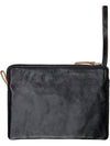 Supporter Organizer True Dye Leather Clutch Bag Black - OUR LEGACY - BALAAN 3