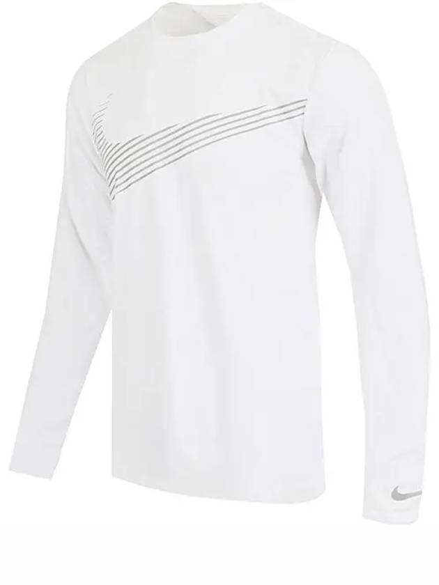 Dri Fit Flash Long Sleeve T-Shirt White - NIKE - BALAAN 3