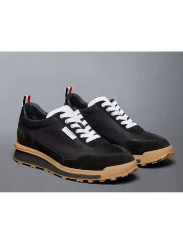 Alumni Eco Nylon Sneaker Black - THOM BROWNE - BALAAN 2