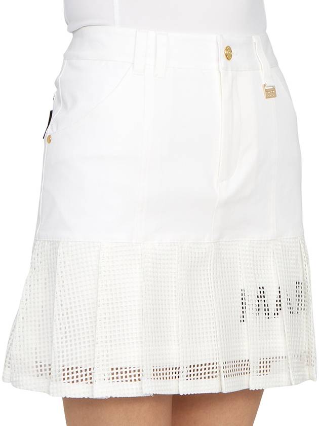 Golf Wear Women s Mini Pleated Skirt MLW 3B AE06 WHITE - MARK & LONA - BALAAN 10