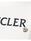 Lettering embroidery logo short sleeve t shirt white 8C00006 829HP 037 - MONCLER - BALAAN 5