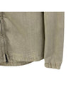 Old Treatment Garment Dyed Overshirt Jacket Beige - STONE ISLAND - BALAAN 6