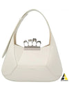 Calfskin Jewel Mini Hobo Shoulder Bag White - ALEXANDER MCQUEEN - BALAAN 2