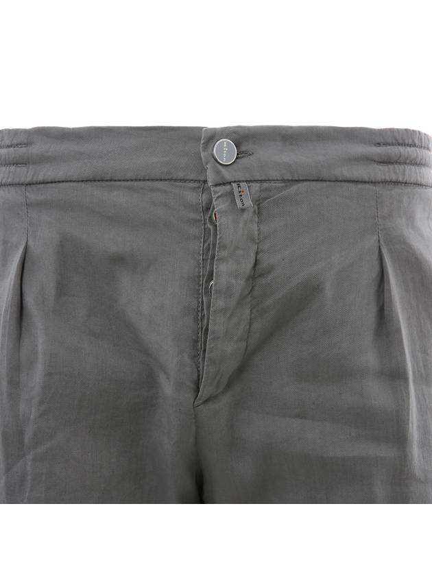 23SS UP1LAC J0770B 02 Linen String Gray Pants - KITON - BALAAN 6