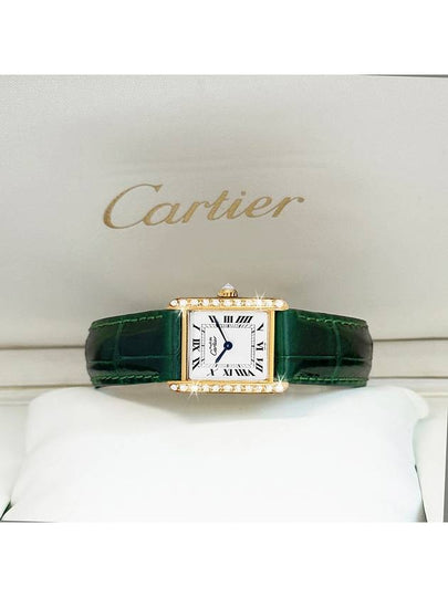 Must Tank White Dial Quartz Women s Crocodile Skin Diamond Watch - CARTIER - BALAAN 2