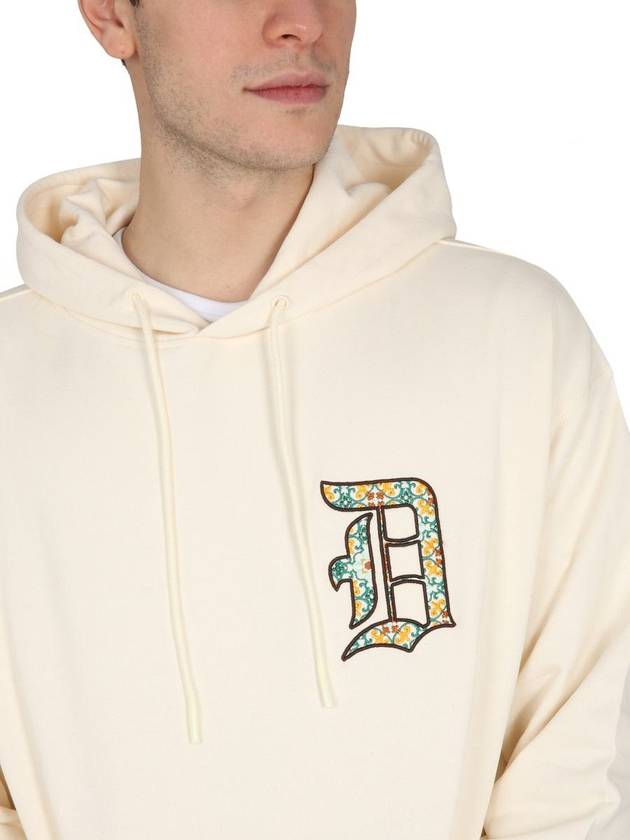 Drôle De Monsieur Hooded Sweatshirt With Logo - DROLE DE MONSIEUR - BALAAN 4