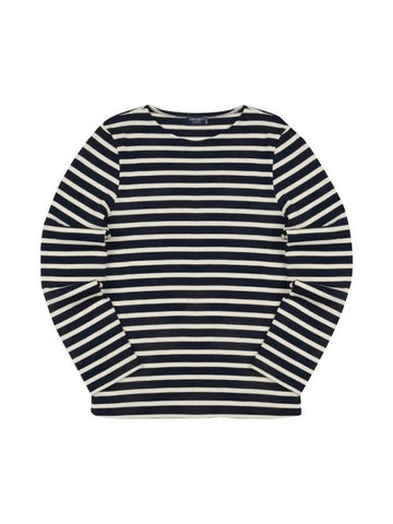 Minquiers Modern Stripe Long Sleeve T-Shirt Navy - SAINT JAMES - BALAAN 1