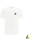 Wappen Logo Patch Short Sleeve T-Shirt White - STONE ISLAND - BALAAN 2