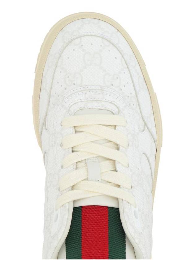 Re Web Low Top Sneakers Beige White - GUCCI - BALAAN 5