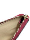 Alphabet Half Zipper Leather Card Wallet Red - CHLOE - BALAAN 5