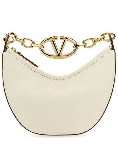 V Logo Moon Small Tote Bag Ivory - VALENTINO - BALAAN 2