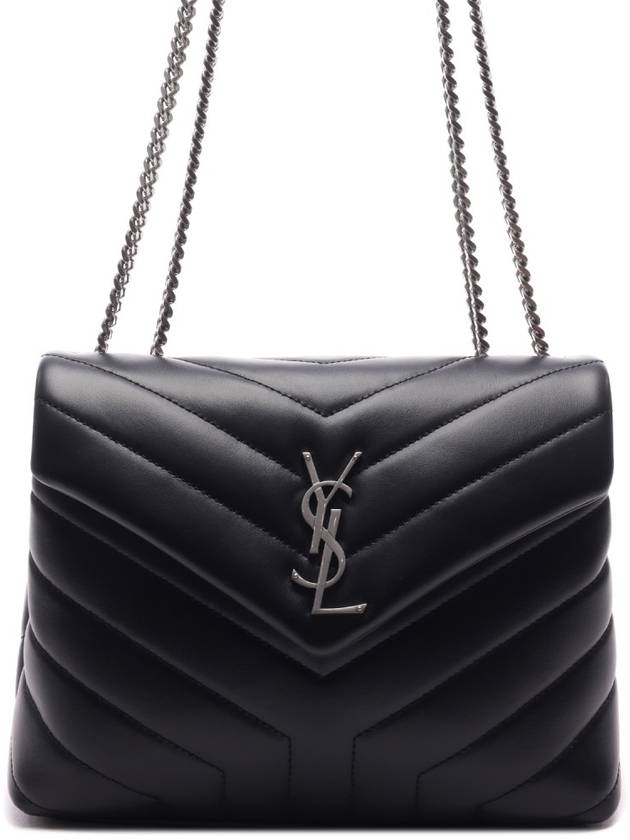 Matelasse Lulu Quilted Small Shoulder Bag Black - SAINT LAURENT - BALAAN 3